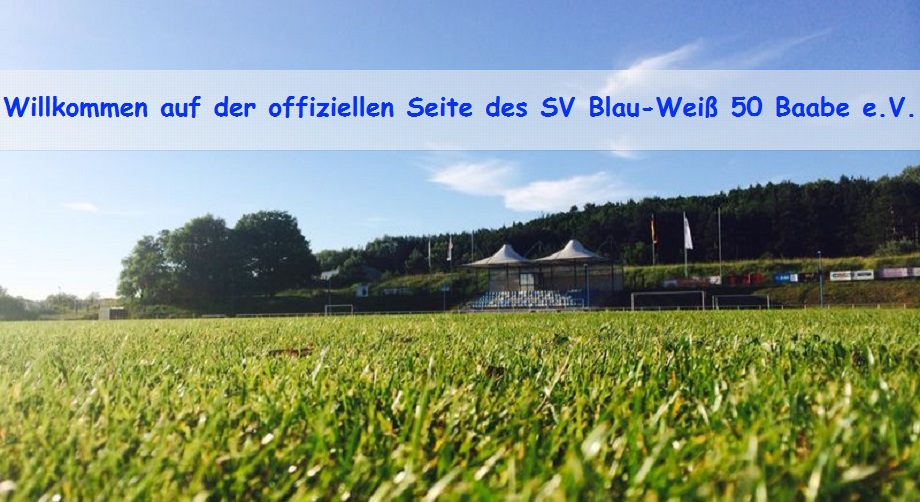 offizielle Webseite des SV Blau-Weiß 50 Baabe e.V.